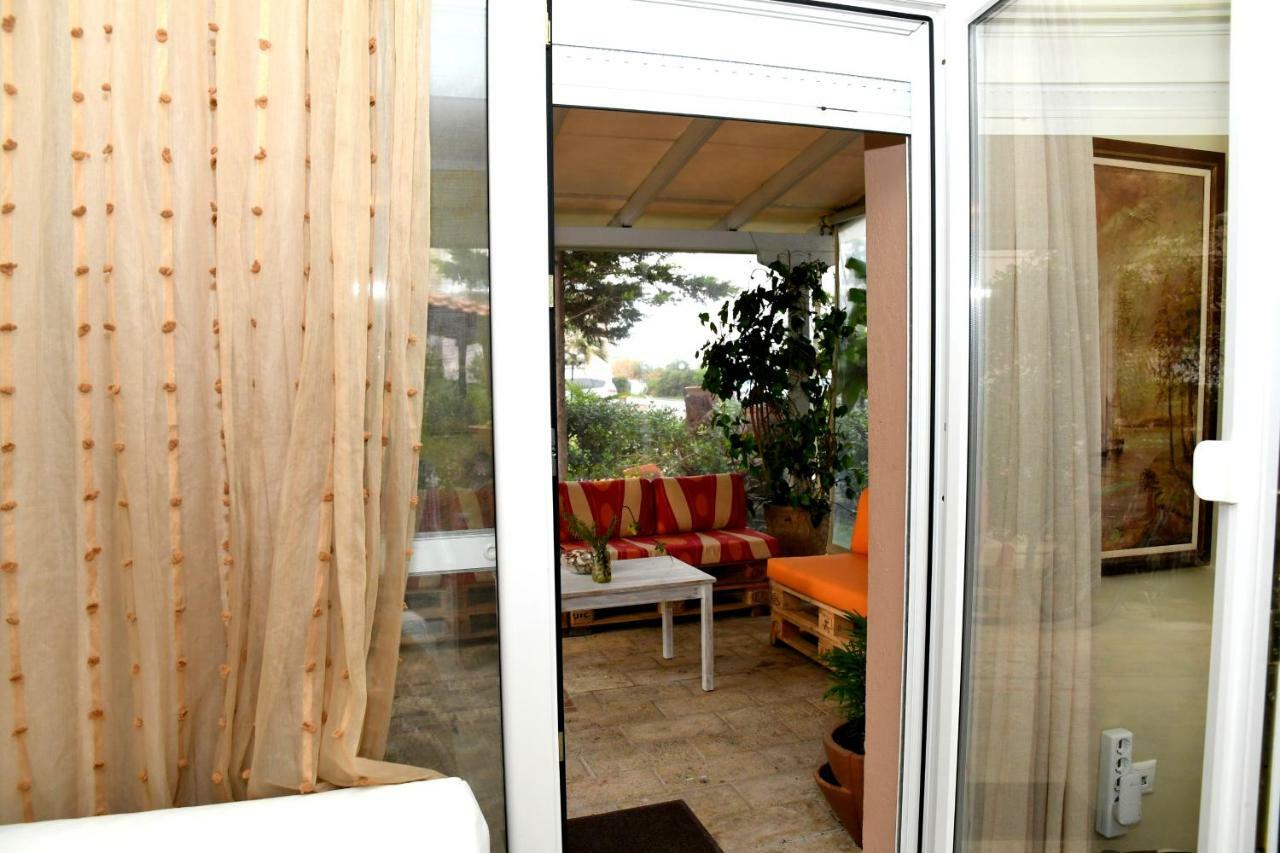 Studio On The Beach With Private Garden Agia Triada  Exterior foto