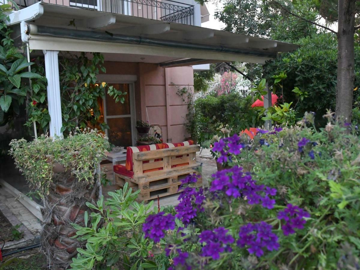 Studio On The Beach With Private Garden Agia Triada  Exterior foto