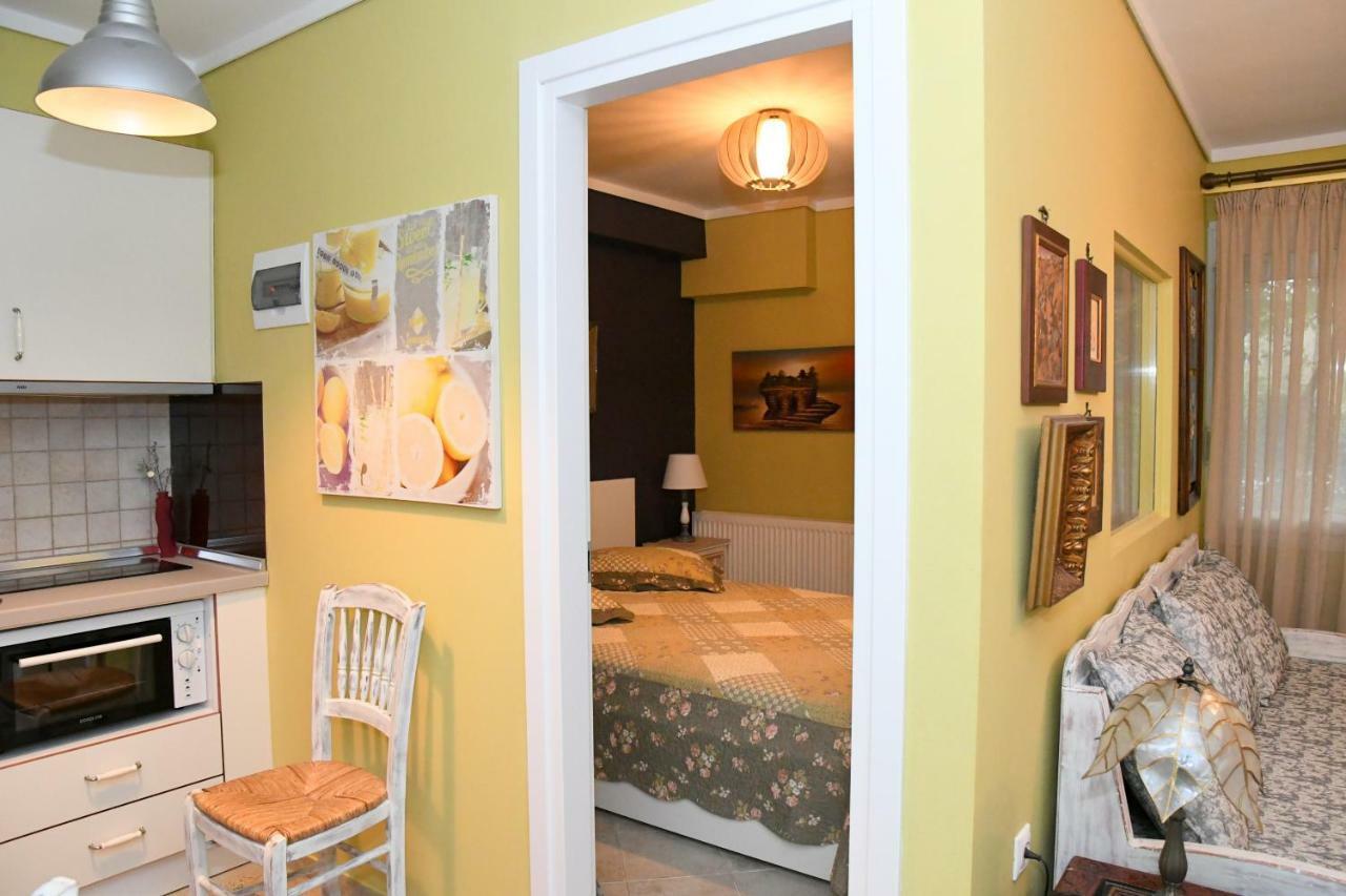 Studio On The Beach With Private Garden Agia Triada  Exterior foto